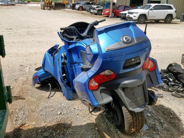 2BXNBDD20JV004535 - 2018 CAN-AM SPYDER ROA BLUE photo 3