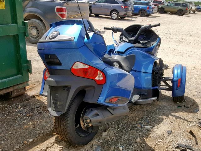 2BXNBDD20JV004535 - 2018 CAN-AM SPYDER ROA BLUE photo 4