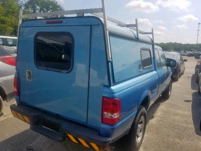 1FTYR14E28PA75421 - 2008 FORD RANGER SUP BLUE photo 4