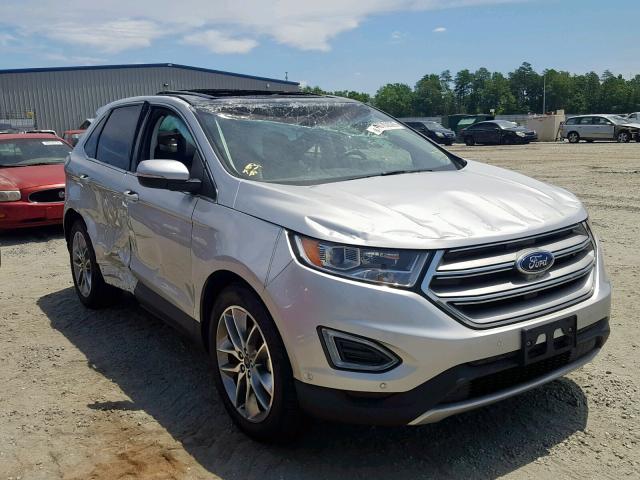 2FMPK3K95GBB56139 - 2016 FORD EDGE TITAN SILVER photo 1