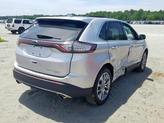 2FMPK3K95GBB56139 - 2016 FORD EDGE TITAN SILVER photo 4