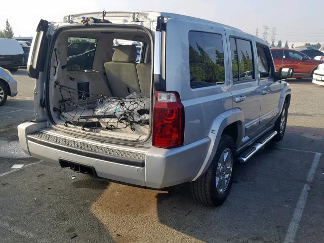 1J8HH58N87C595982 - 2007 JEEP COMMANDER SILVER photo 4