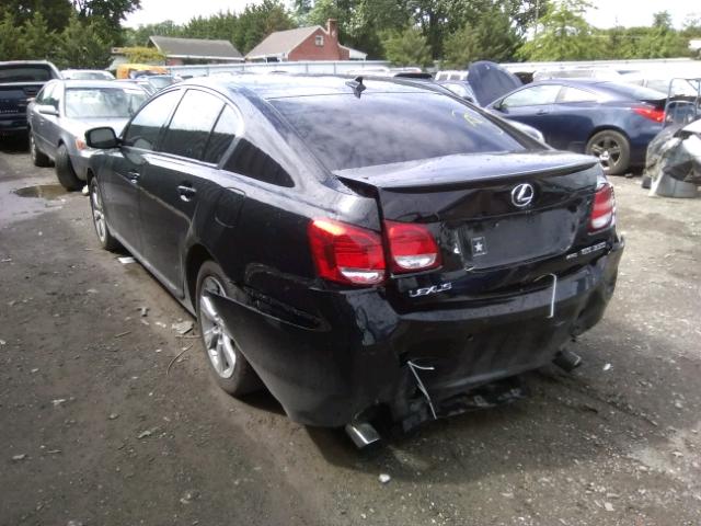 JTHCE96S890024165 - 2009 LEXUS GS 350 BLACK photo 3