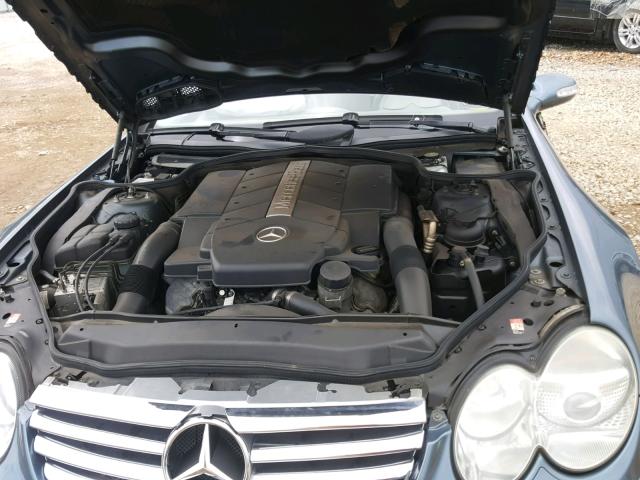 WDBSK75F33F020798 - 2003 MERCEDES-BENZ SL 500R BLUE photo 7