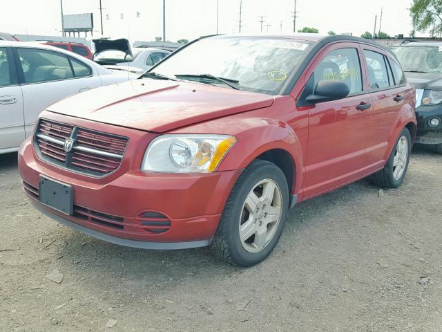 1B3HB28B78D733120 - 2008 DODGE CALIBER RED photo 2