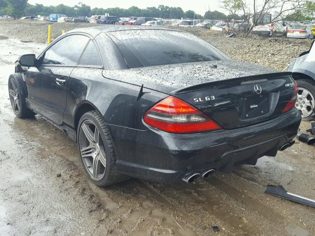 WDBSK70F39F147051 - 2009 MERCEDES-BENZ SL 63 AMG BLACK photo 3