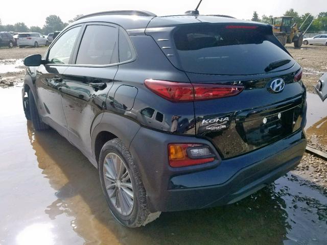 KM8K2CAA1JU114266 - 2018 HYUNDAI KONA SEL BLACK photo 3