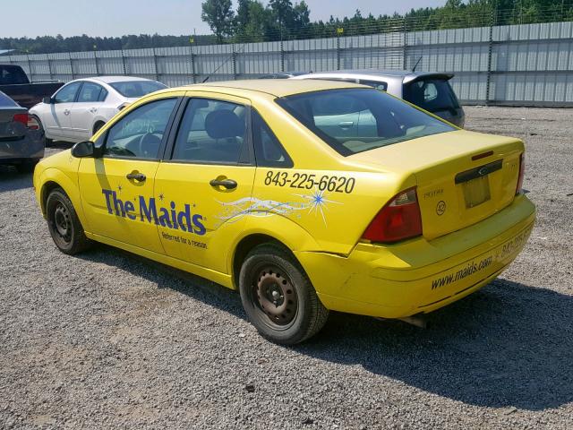 1FAFP34NX5W201069 - 2005 FORD FOCUS ZX4 YELLOW photo 3