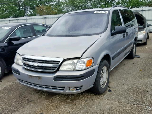 1GNDX03EX1D165589 - 2001 CHEVROLET VENTURE GRAY photo 2