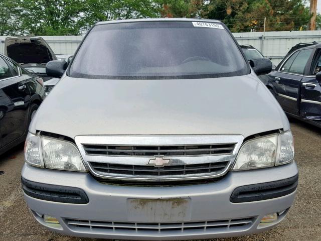 1GNDX03EX1D165589 - 2001 CHEVROLET VENTURE GRAY photo 9