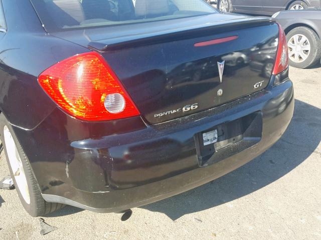 1G2ZH57N384106644 - 2008 PONTIAC G6 GT BLACK photo 9