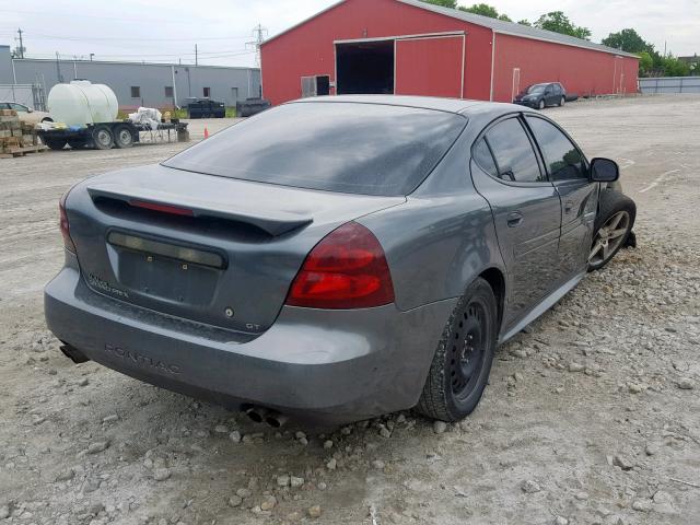 2G2WS522041349917 - 2004 PONTIAC GRAND PRIX GRAY photo 4