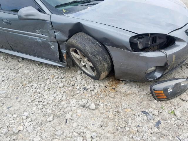 2G2WS522041349917 - 2004 PONTIAC GRAND PRIX GRAY photo 9