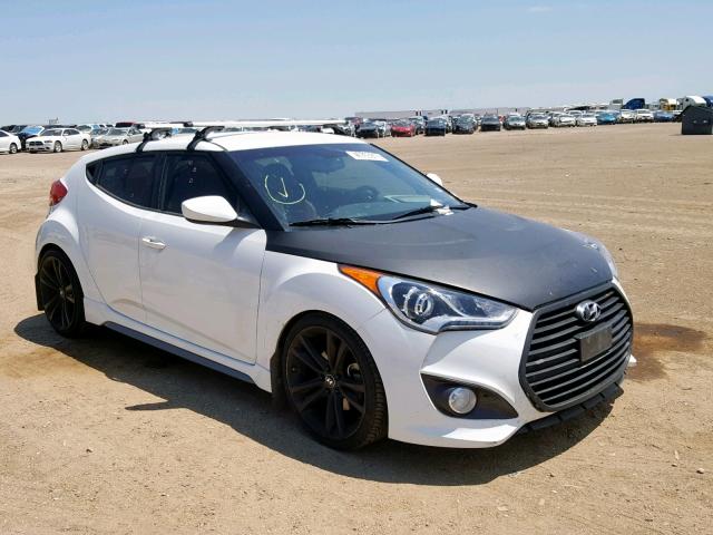 KMHTC6AE6GU280183 - 2016 HYUNDAI VELOSTER T WHITE photo 1