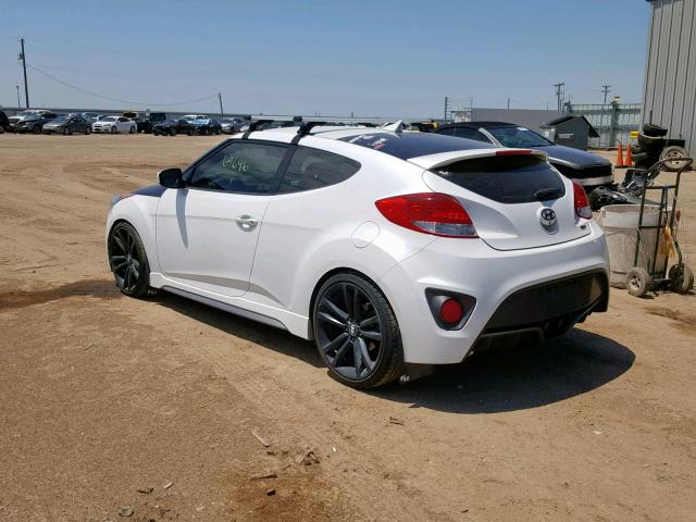 KMHTC6AE6GU280183 - 2016 HYUNDAI VELOSTER T WHITE photo 3