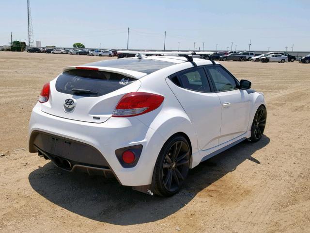 KMHTC6AE6GU280183 - 2016 HYUNDAI VELOSTER T WHITE photo 4