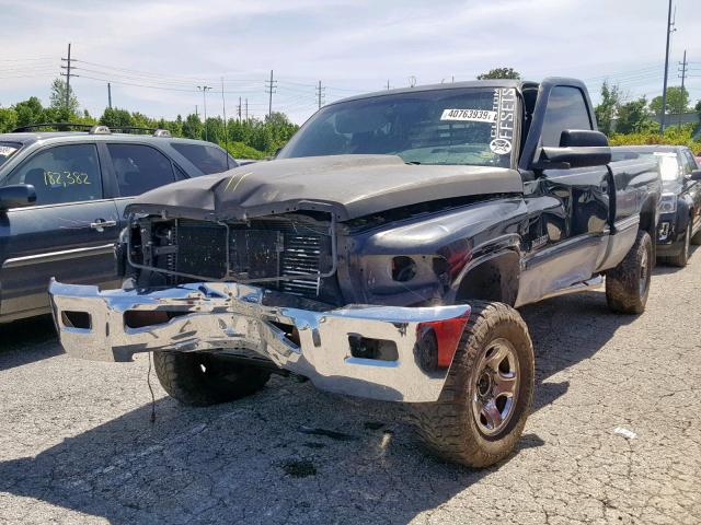 3B7KF22D4WG132296 - 1998 DODGE RAM 2500 BLACK photo 2