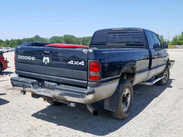 3B7KF22D4WG132296 - 1998 DODGE RAM 2500 BLACK photo 4