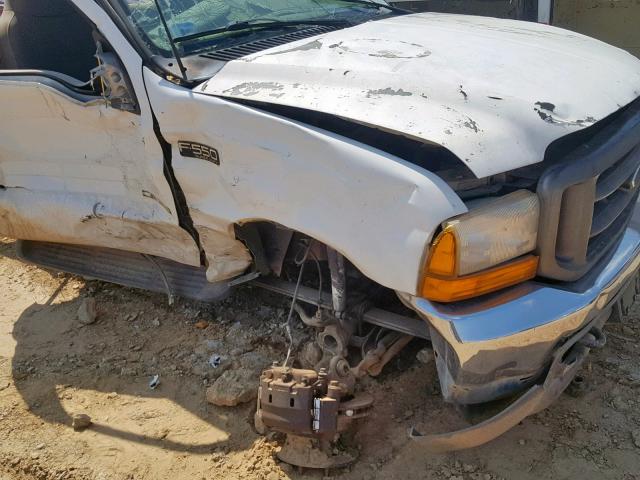 1FDAF56F51EB18489 - 2001 FORD F550 SUPER WHITE photo 9