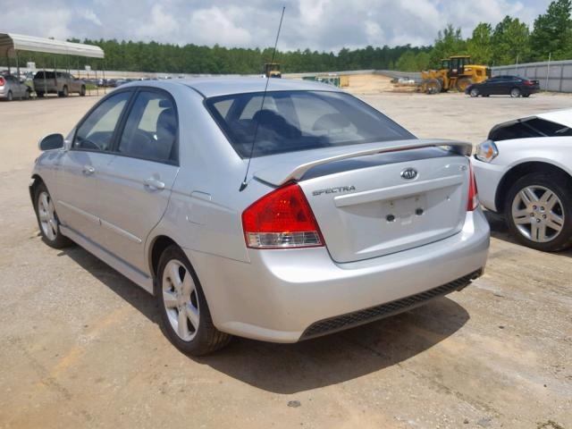 KNAFE121375005372 - 2007 KIA SPECTRA EX SILVER photo 3