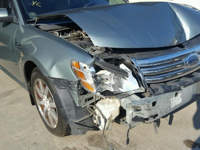 1FAHP27W18G155251 - 2008 FORD TAURUS SEL GREEN photo 9