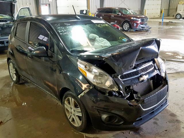 KL8CB6S98EC505174 - 2014 CHEVROLET SPARK LS BLACK photo 1