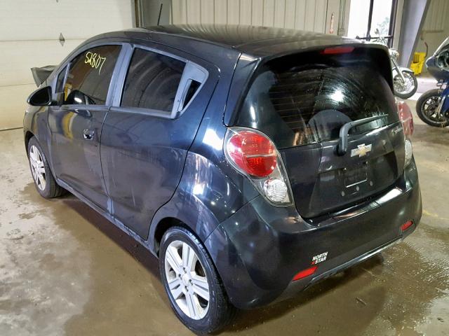 KL8CB6S98EC505174 - 2014 CHEVROLET SPARK LS BLACK photo 3