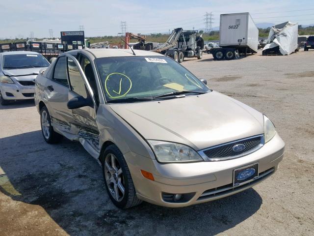 1FAHP34N76W109752 - 2006 FORD FOCUS ZX4 GOLD photo 1