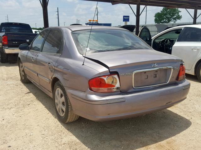 KMHWF25H75A182229 - 2005 HYUNDAI SONATA GL GRAY photo 3