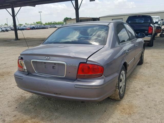 KMHWF25H75A182229 - 2005 HYUNDAI SONATA GL GRAY photo 4