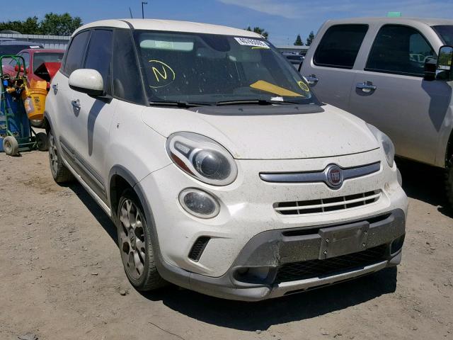 ZFBCFADH1EZ009460 - 2014 FIAT 500L TREKK WHITE photo 1