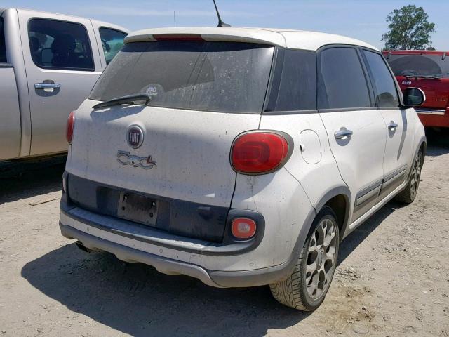 ZFBCFADH1EZ009460 - 2014 FIAT 500L TREKK WHITE photo 4