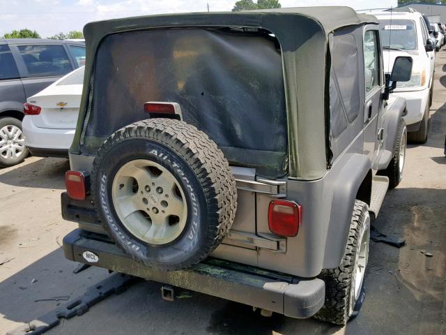 1J4FA49S5YP770064 - 2000 JEEP WRANGLER / SILVER photo 4