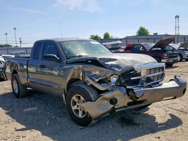 1D7HW42N85S331153 - 2005 DODGE DAKOTA SLT GRAY photo 1