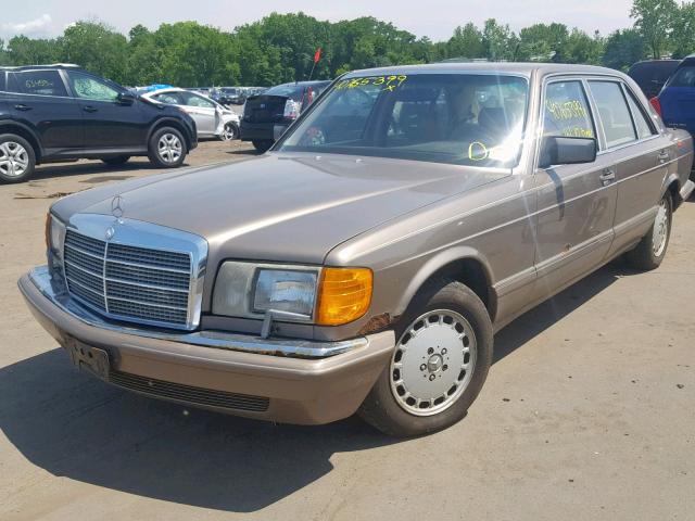 WDBCA39D5JA370095 - 1988 MERCEDES-BENZ 560 SEL CREAM photo 2