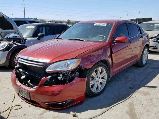 1C3CCBBG4CN202829 - 2012 CHRYSLER 200 TOURIN RED photo 2