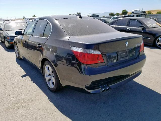 WBANE53536CK84000 - 2006 BMW 525 I BLACK photo 3