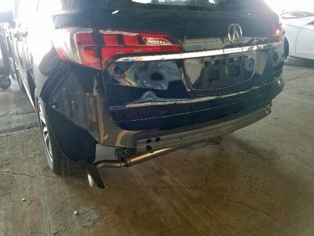 5J8TB3H33JL011289 - 2018 ACURA RDX BLACK photo 9