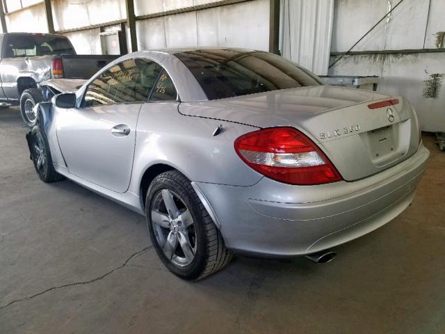 WDBWK54F66F102990 - 2006 MERCEDES-BENZ SLK 280 SILVER photo 3