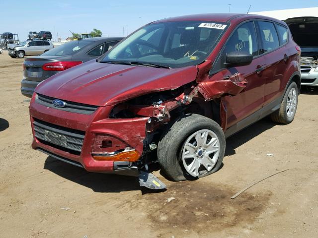 1FMCU0F78FUA27871 - 2015 FORD ESCAPE S RED photo 2