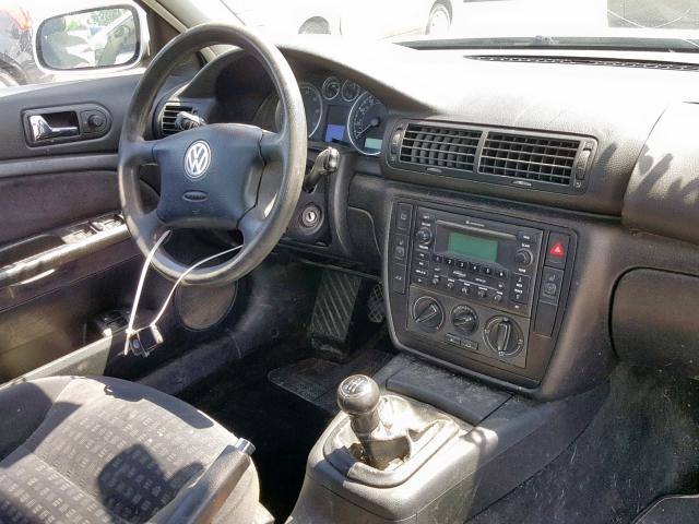 WVWMD63B63P454903 - 2003 VOLKSWAGEN PASSAT GL SILVER photo 9