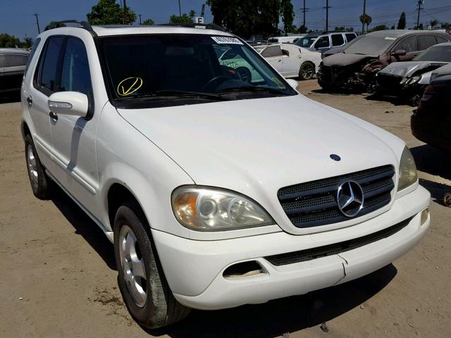 4JGAB57E33A421413 - 2003 MERCEDES-BENZ ML 350 WHITE photo 1