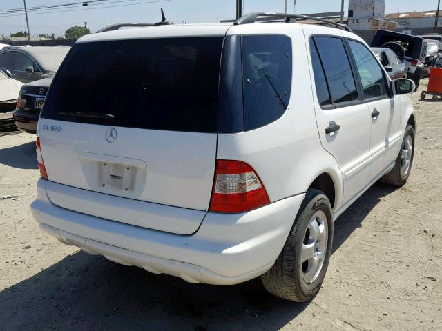 4JGAB57E33A421413 - 2003 MERCEDES-BENZ ML 350 WHITE photo 4