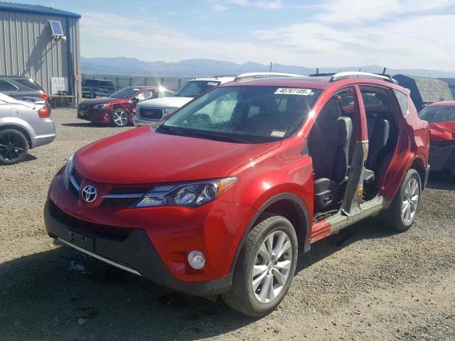 2T3DFREV2FW259263 - 2015 TOYOTA RAV4 LIMIT RED photo 2