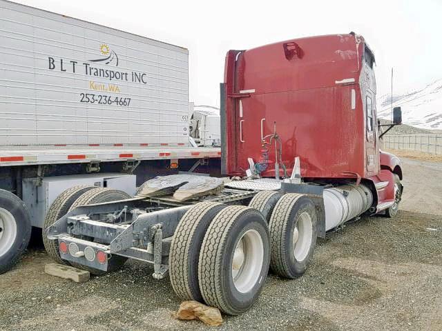 1XKADP9X5BJ294787 - 2011 KENWORTH CONSTRUCTI RED photo 4