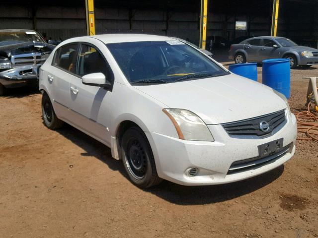 3N1AB6AP9CL725152 - 2012 NISSAN SENTRA 2.0 WHITE photo 1