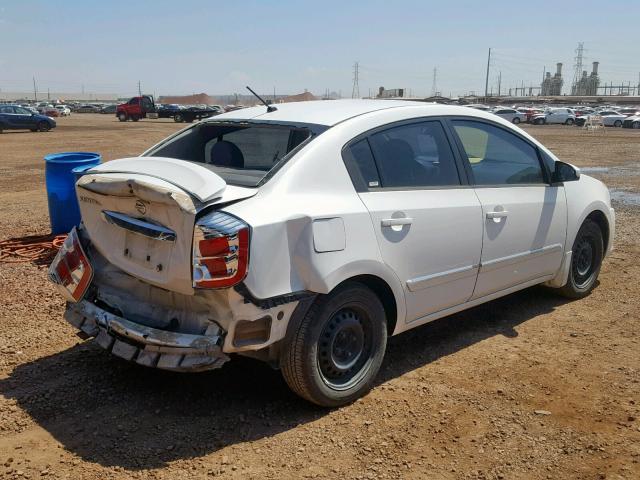 3N1AB6AP9CL725152 - 2012 NISSAN SENTRA 2.0 WHITE photo 4