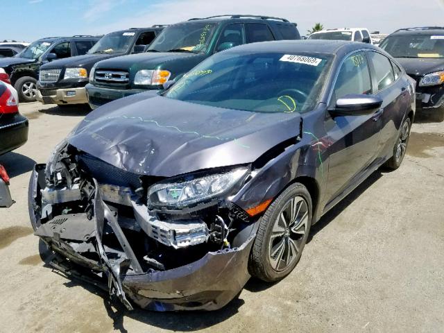 2HGFC1F76HH632411 - 2017 HONDA CIVIC EXL GRAY photo 2