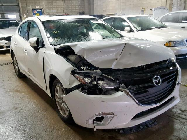 JM1BM1L73E1207009 - 2014 MAZDA 3 TOURING WHITE photo 1