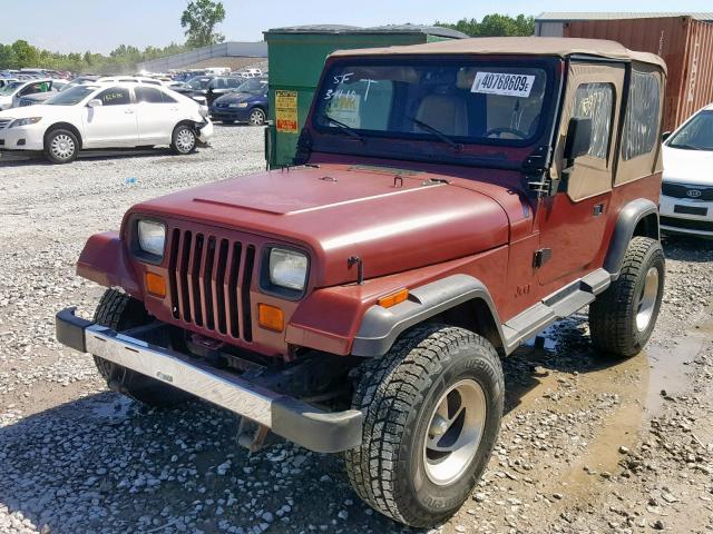 2BCCV81J5HB538841 - 1987 JEEP WRANGLER RED photo 2